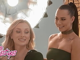 TWISTYS - Sexy Aidra Fox Can'_t Say No To Hot Model Charlotte Sins And Ends Up Licking Her Pussy And Ass
